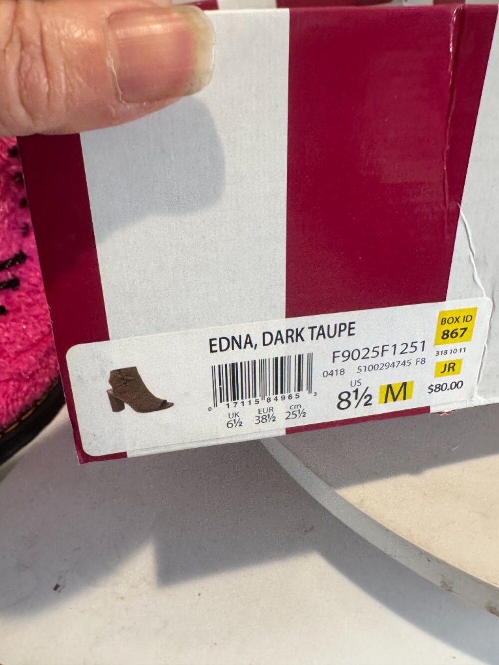 Circus by Sam Edelman Edna Dark Taupe Block Heel Sandals 8.5 New - Picture 12 of 14